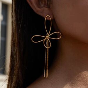 18K Gold Plated Butterfly Earrings